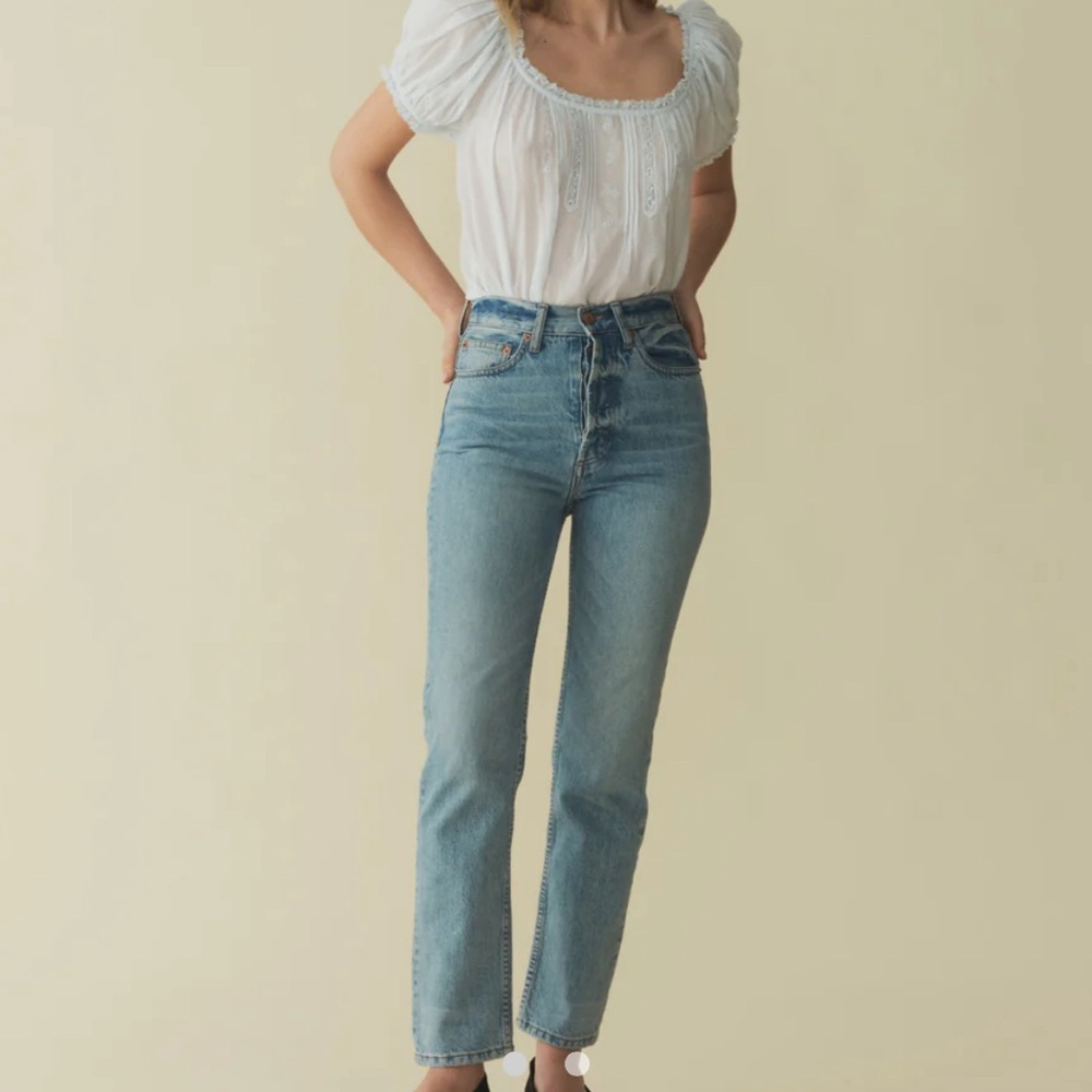 Doen High Rise Women's Jeans - Light Blue